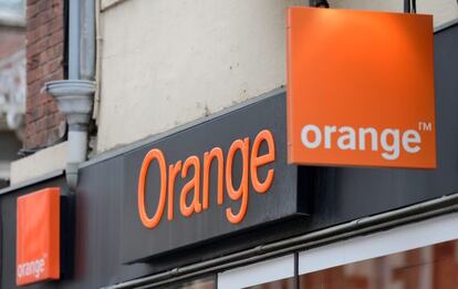 Una tienda Orange en Francia, el 18 de febrero de 2014.