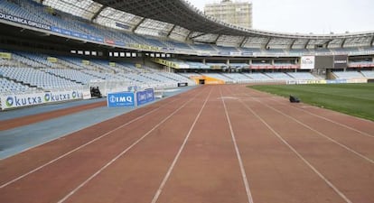 Vista del estadio de Anoeta. 