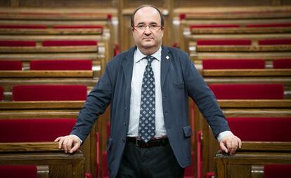 Iceta al Parlament de Catalunya.