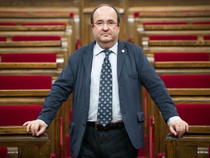 Iceta al Parlament de Catalunya.
