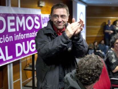 Juan Carlos Monedero, &#039;n&uacute;mero tres&#039; de Podemos.