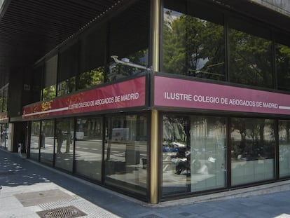 La sede del Colegio de Abogados de Madrid, en una imagen de archivo.