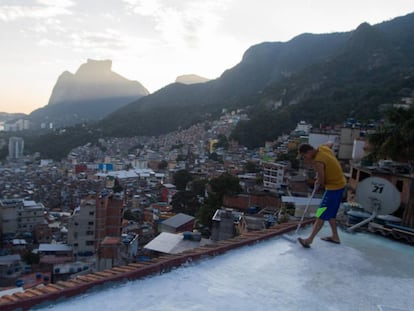 Vista da favela da Rocinha, no Rio de Janeiro.