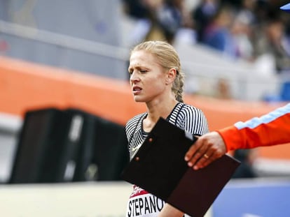 Stepanova, durante los Europeos de &Aacute;msterdam.