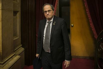 Quim Torra, esta semana en el Parlament.