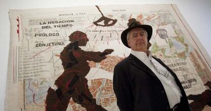 William Kentridge, ayer en el Centro de Arte Contempor&aacute;neo de M&aacute;laga.