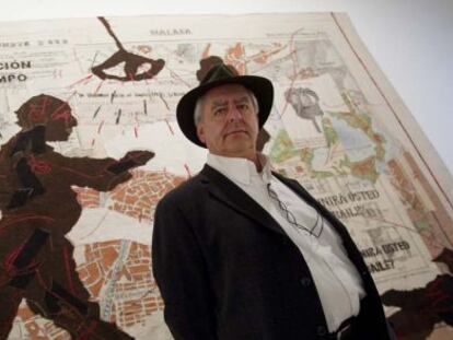 William Kentridge, ayer en el Centro de Arte Contempor&aacute;neo de M&aacute;laga.