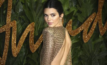 Kendall Jenner en los Premios de la Moda Británica, en Londres, el pasado lunes. 