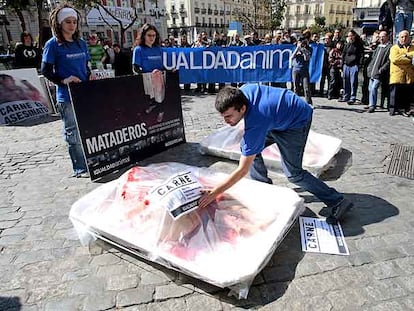 Miembros de la plataforma Igualdad Animal