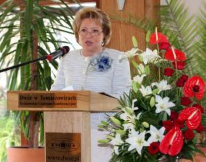 La presidenta del Senado ruso, Valentina Matviyenko. EFE/Archivo