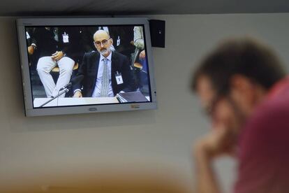 El director de Auditoría Interna de Bankia, Iñaki Azaola, durante su intervención en la Audiencia Nacional