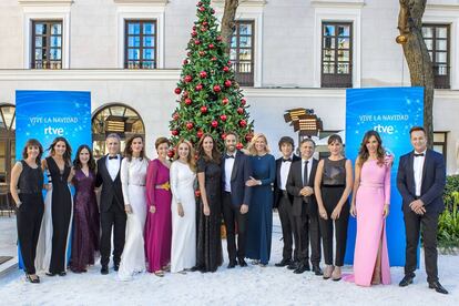 Los presentadores de los programas especiales de Navidad de TVE.