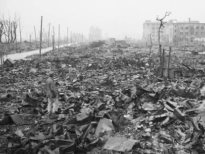 Hiroshima, un mes després que Estats Units llancés la bomba nuclear. 