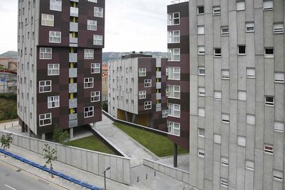 Pisos en alquiler de la sociedad Viviendas Municipales de Bilba0, en el barrio de Rekalde.