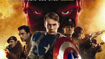 Cartel de El Capitán América: El Primer Vengador
