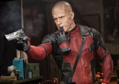 Ryan Reynolds en el papel del superhéroe Deadpool.