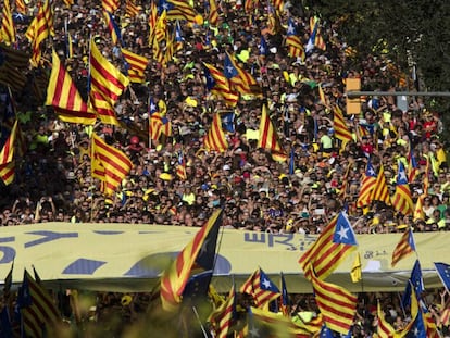 Manifestacion de la Diada de Catalu&ntilde;a.