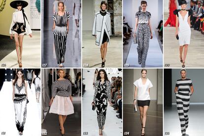 126. Ulyana Sergeenko. 127. Issey Miyake. 128. Proenza Schouler. 129. Óscar de la Renta Crucero. 130. Ralph Lauren Collection. 131. Roberto Cavalli. 132. Christian Dior Haute Couture. 133. Diane von Furstenberg. 134. Gianfranco Ferré. 135. Ángel Schlesser.