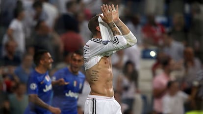 Sergio Ramos, tras finalizar el partido contra el Juventus.