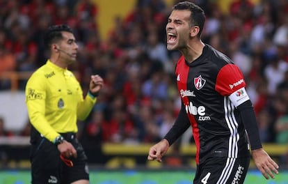 Márquez, en un partido con el Atlas. 