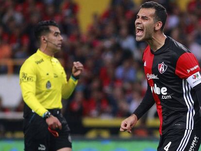 Márquez, en un partido con el Atlas. 