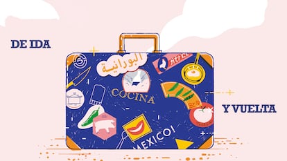 Ilustración perteneciente al libro 'De ida y vuelta', de Rosa Tovar Larrucea