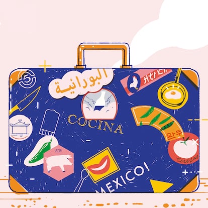 Ilustración perteneciente al libro 'De ida y vuelta', de Rosa Tovar Larrucea