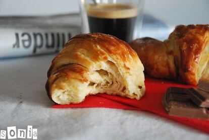 Croissant mordido