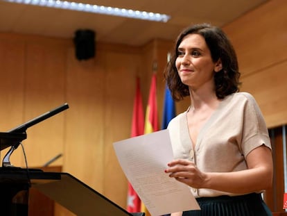 La candidata del PP a la Comunidad de Madrid, Isabel D&iacute;az Ayuso