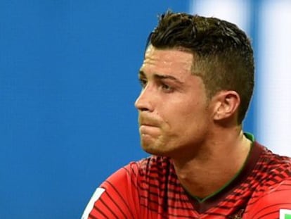 Cristiano Ronaldo durante el partido contra EE UU en Manaos.
