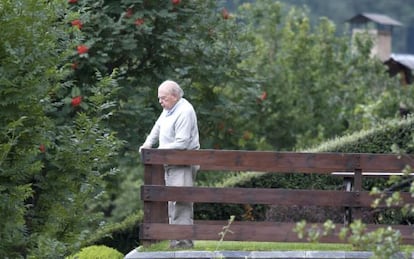 Jordi Pujol, en su refugio de Queralbs.