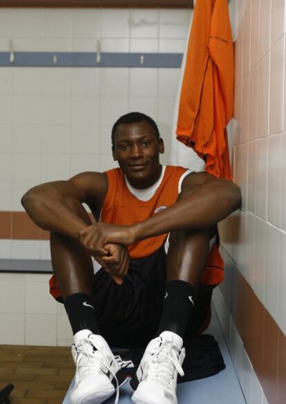 El jugador del Fuenlabrada Bismark Biyombo.