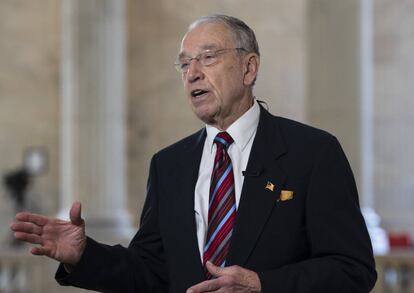 El republicano Chuck Grassley, el martes en el Senado