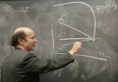 Frank Wilczek, del MIT, ganador del Premio Nobel de Física, el 5 de octubre en Massachusetts.