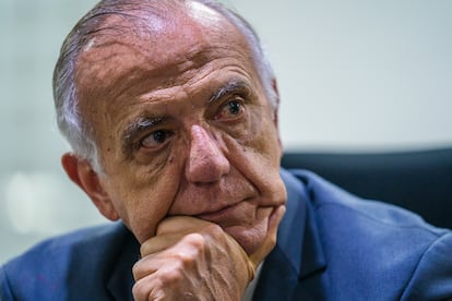 Velásquez, durante la entrevista en su oficina en el Ministerio de Defensa, el pasado 1 de septiembre.