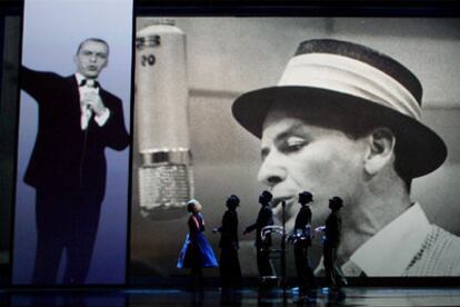 En la imagen, ensayo de 'Sinatra'.