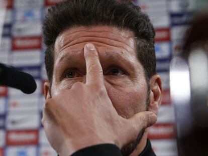 El entrenador del Atlético, Diego Simeone.