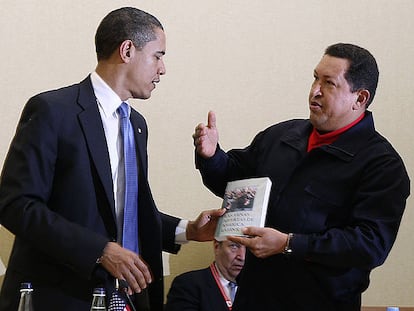 Chávez regala a Obama &#39;Las venas abiertas de América Latina&#39;.