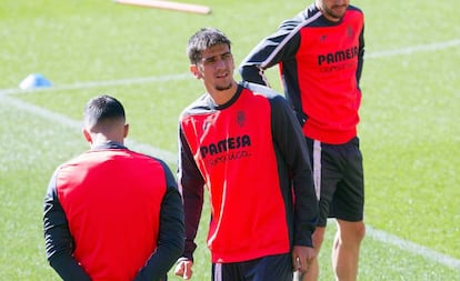 Gerard Moreno, en el entreno del Villarreal.