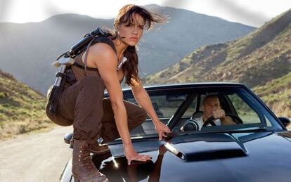 Michelle Rodriguez en una imagen de 'Fast & Furious'.