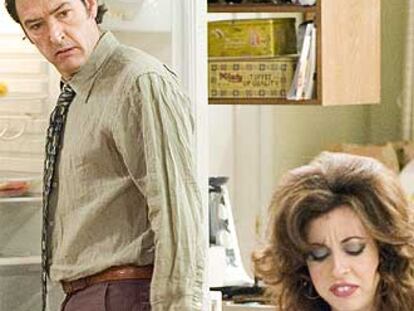 Ginés García Millán y Lilian Caro, en <i>Matrimonio con hijos.</i>