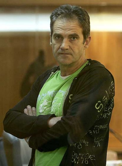 José Javier Arizkuren, <i>Kantauri</i>, durante un juicio en la Audiencia.