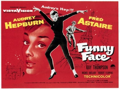 Audrey Hepburn en el póster de ‘Funny Face’.