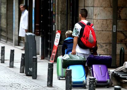 Turistas en el centro de Madrid.