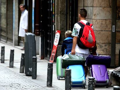 Turistas en el centro de Madrid.