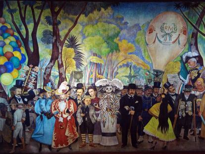 Mural de Diego Rivera ‘Sueño de una tarde dominical en la Alameda Central’