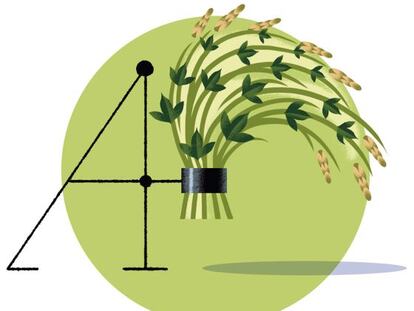 Ilustración hecha para ICON de brotes de lúpulo