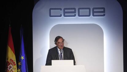 El presidente de la CEOE, Juan Rosell.