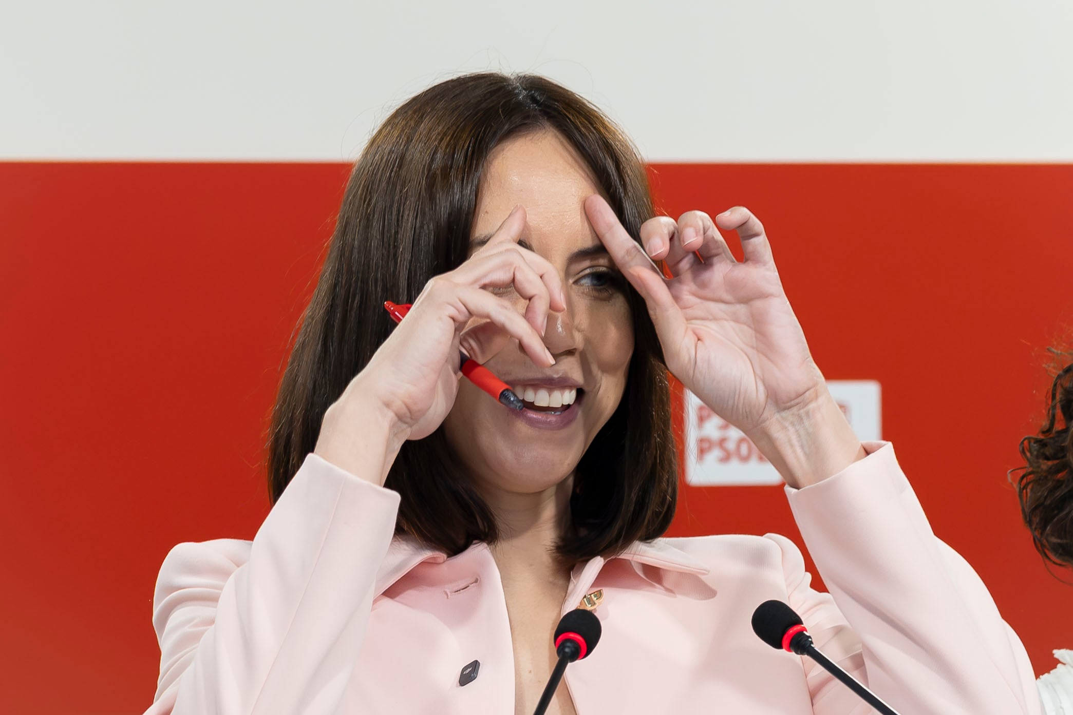 Diana Morant, secretaria general del PSPV-PSOE, presenta a los candidatos del PSPV a las principales alcaldías de Valencia, en la sede del PSPV FOTO:MÒNICA TORRES EL PAÍS