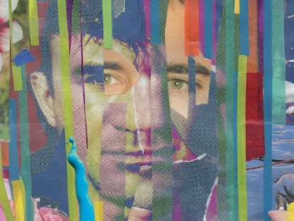 Sufjan Stevens, en un collage realizado por Evans Richardson, compañero del cantante, fallecido en abril pasado. Cortesía de Asthmatic Kitty Records.